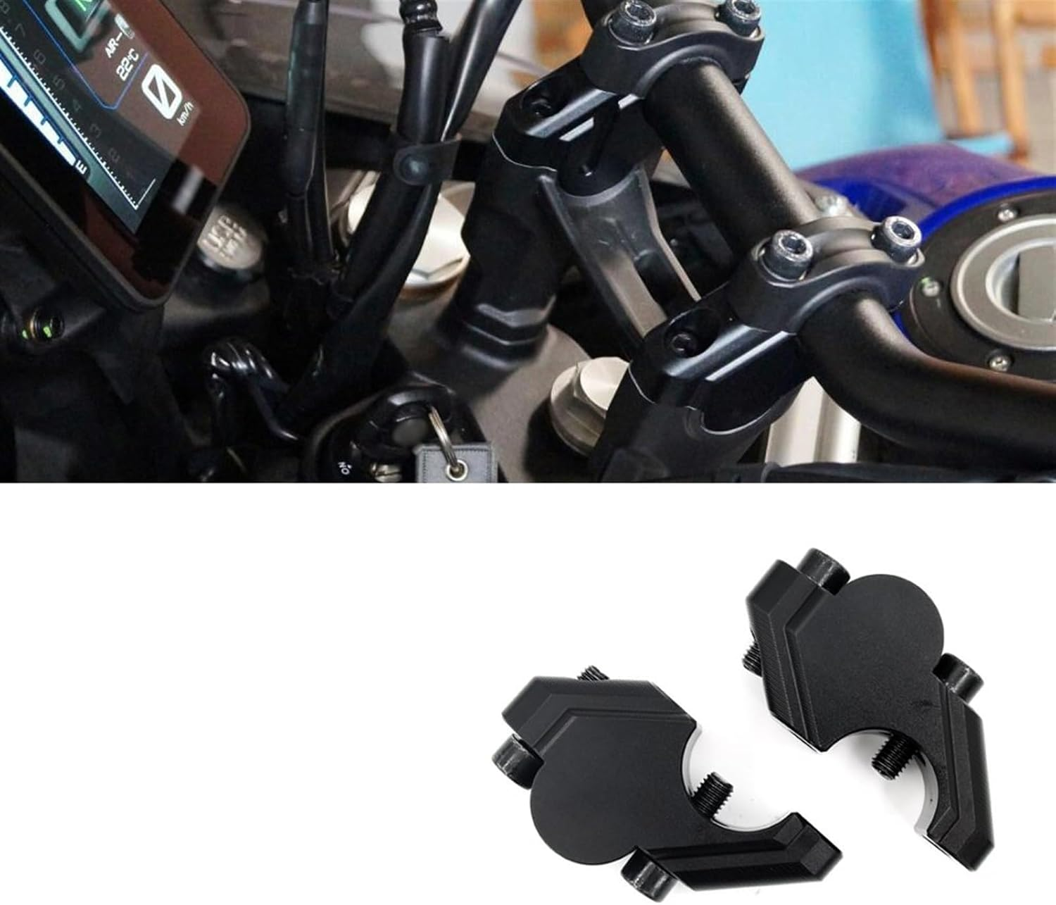 Handlebar Parts Decoration for Tenere 700 Accessories for T7 Rally T700 2019-2023 Motorcycle Mounting Handlebar Risers CNC Aluminum image number 1