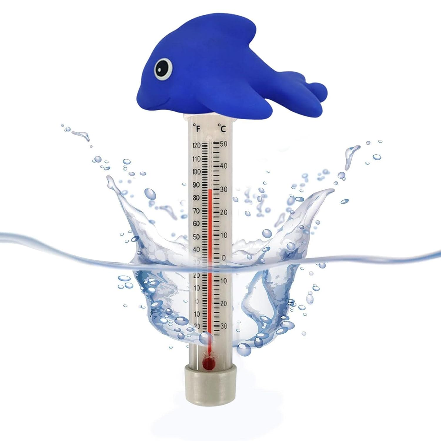 Generic Duck Floating Water Thermometer - Digital, Solar Powered, Shatterproof, Accurate to 1&deg;F, 0-50&deg;C, Indoor/Outdoor, Aquarium, Spa, Pool, Hot Tub, Fish Pond, Decorative Duck Design
