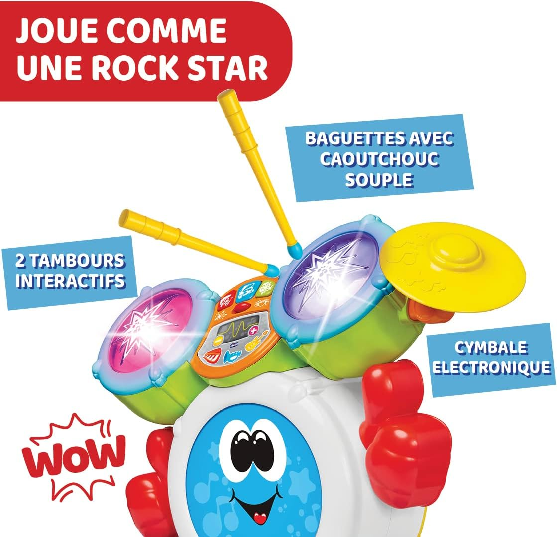 Chicco Rocky the Drum Music Instrument Toy for Kids image number 4