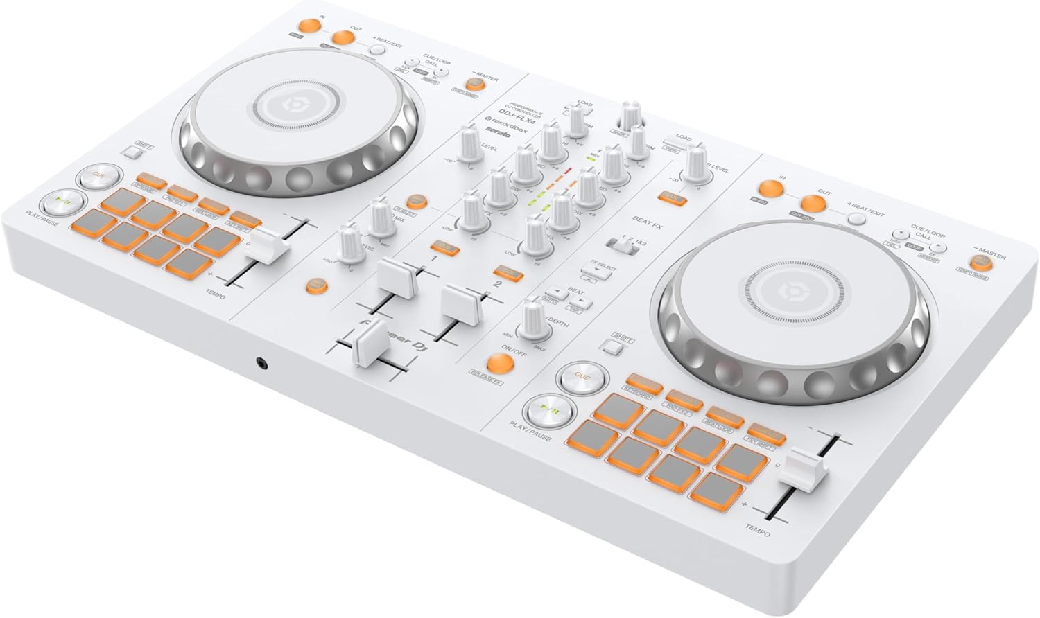 Pioneer DJ DDJ-FLX4-W 2Ch DJ Controller with Multi-App image number 4