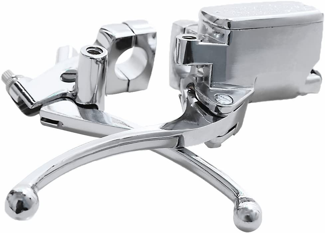 Brake Master Cylinder Lever for Honda NV400 NV600 NV750 VF750 VT250 VT750 VT1100 VT1300 [One Pair. Silver] image number 2