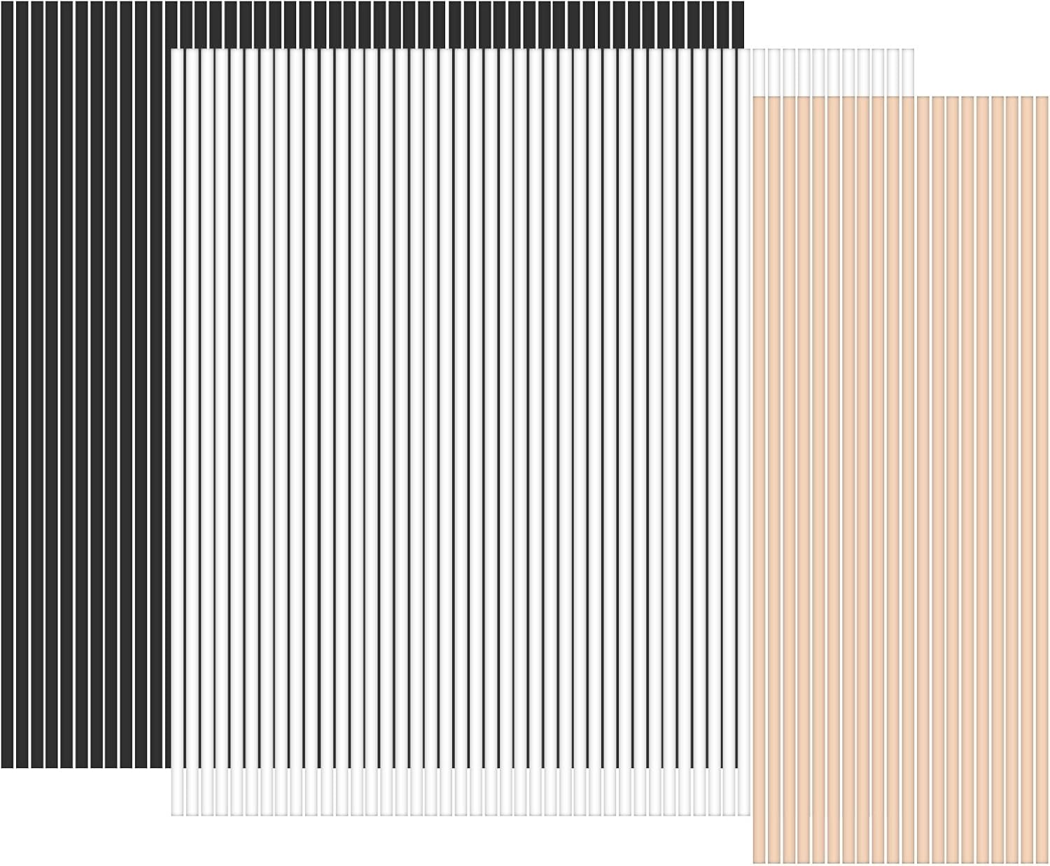 120 Pcs Diffuser Reed Sticks Refills - Natural Rattan Essential Oil Sticks for Home & Office, Long-Lasting Aromatherapy, Decorative White/Black/Wooden Sticks (Premium Fragrance Accessories) image number 3