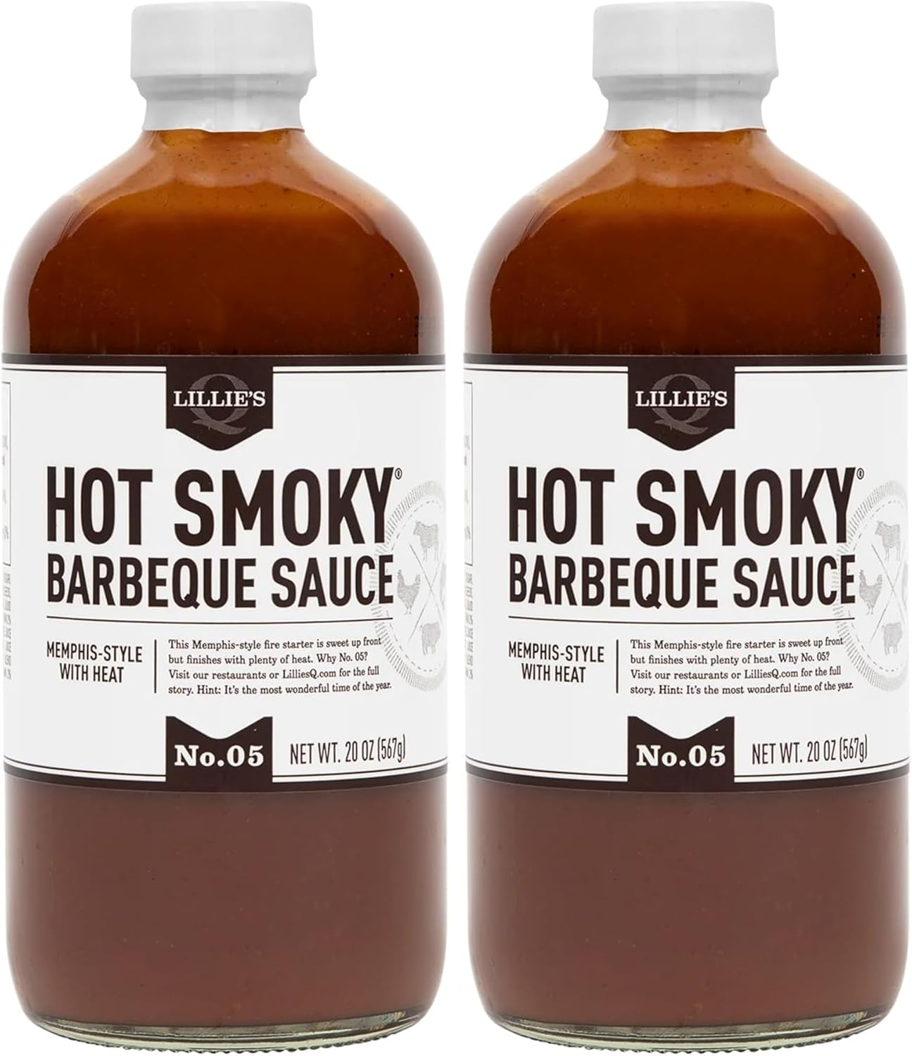 Lillie'S Q Hot Smoky BBQ Sauce, 595 G image number 1
