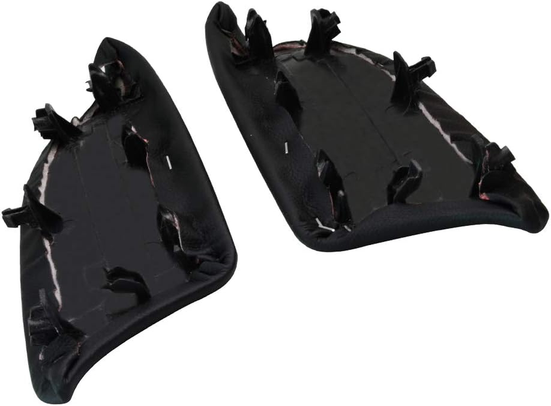 Front Door Panels Armrest Repacement for 2008 2009 2010 2011 2012 Honda Accord Sedan Auto Vinyl Lid Pad Cover Replacement (Black)