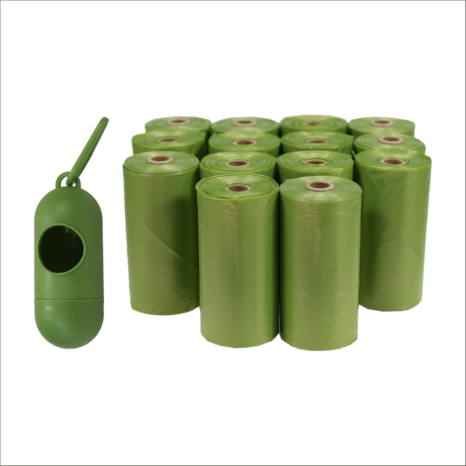 Biodegradable Dog Poop Bags 14 Rolls with Free Dispenser - Scented, Leak-Proof Doggy Bags for Waste - Eco-Friendly Poo Bag Rolls for Dogs