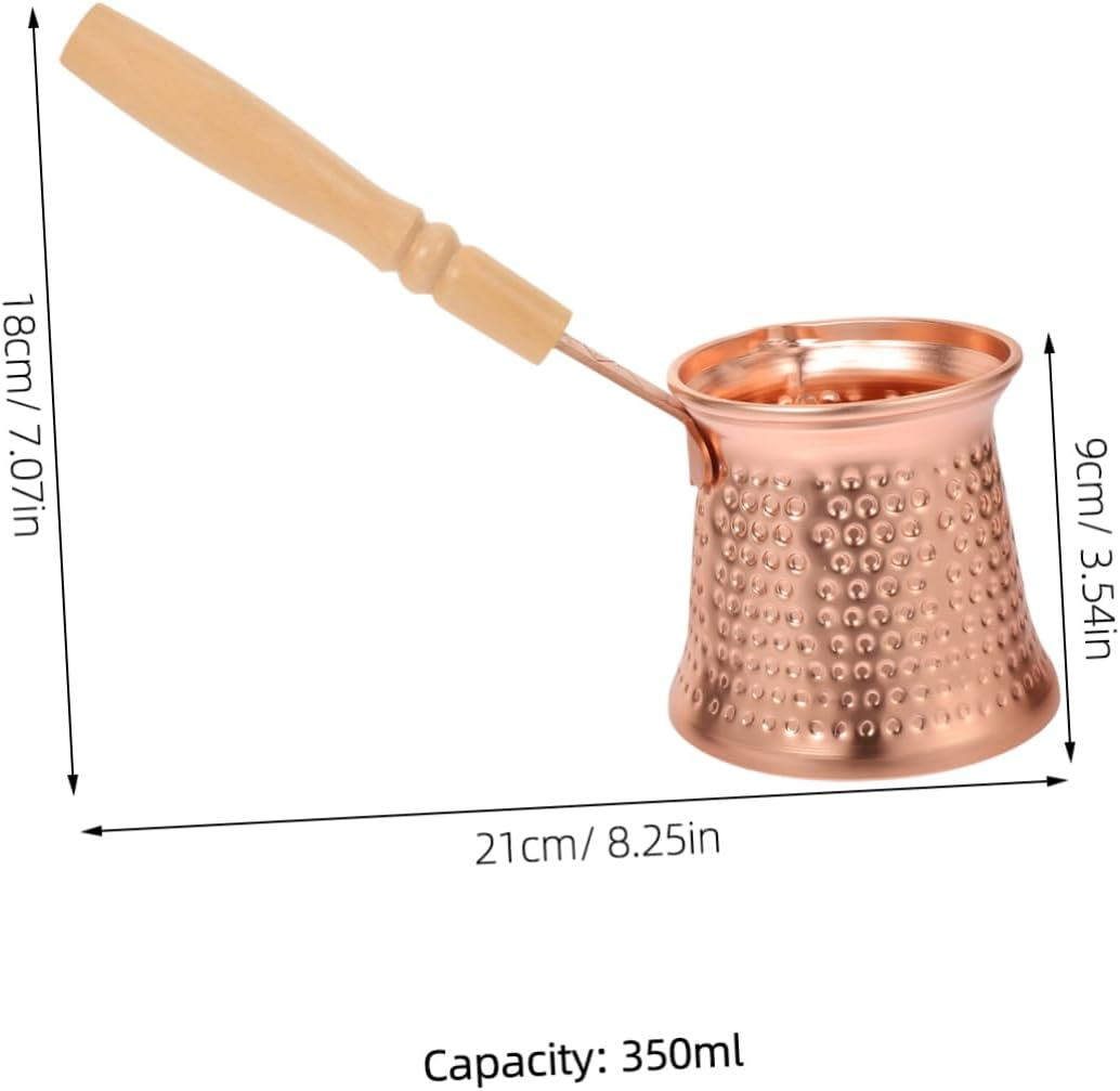 HOLIDYOYO 4Pcs Ergonomic Espresso Pot Non-Stick Turkish Coffee Pot Stovetop Machine Side Handle Milk for Heating image number 5