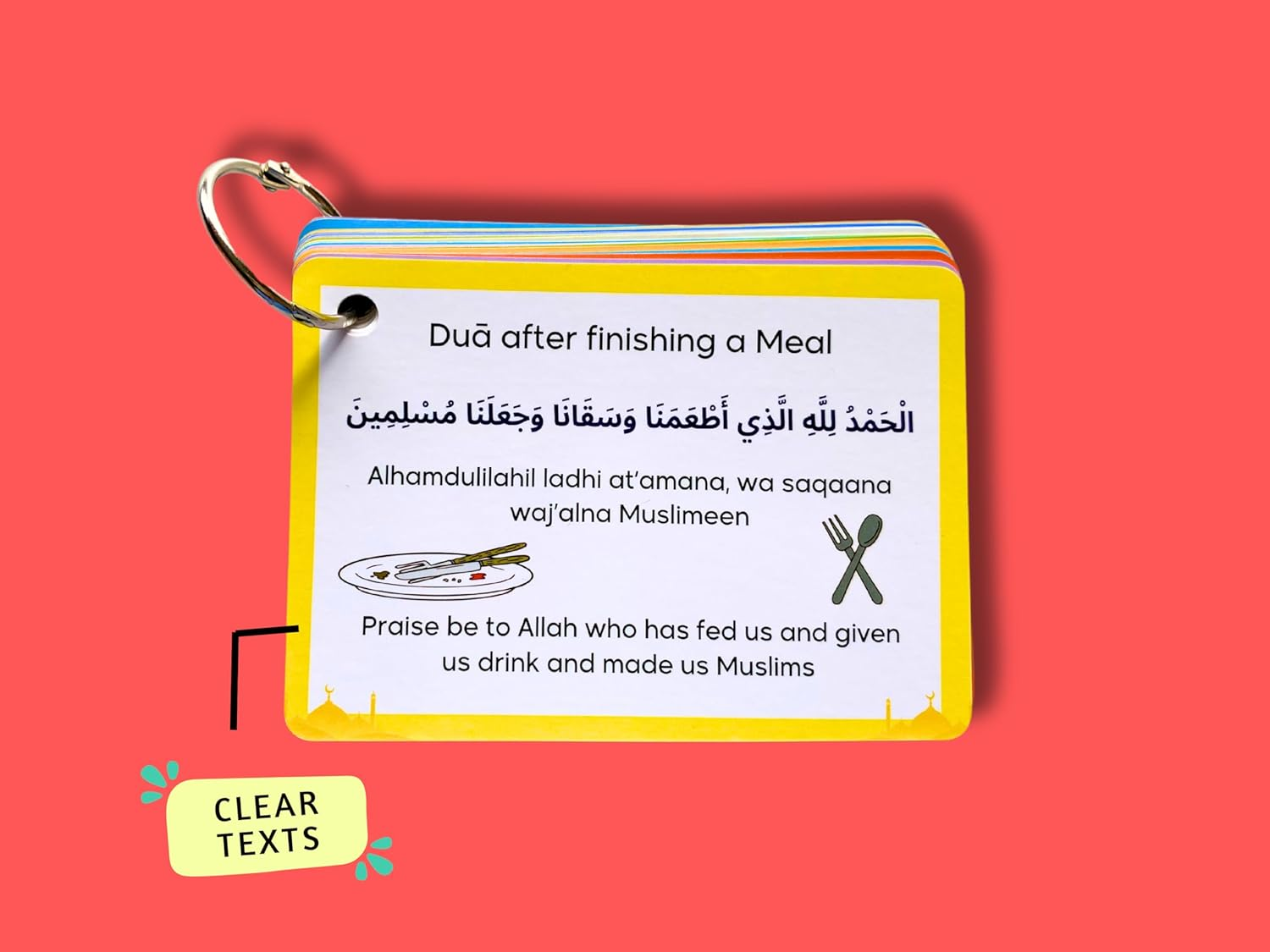 Daily Dua Cards, Islamic Flash Cards, Muslim Children Gift, Dua Cards, Quran, Dua Book, Arabic Dua Cards with Transliteration, Ramadan Gift image number 6