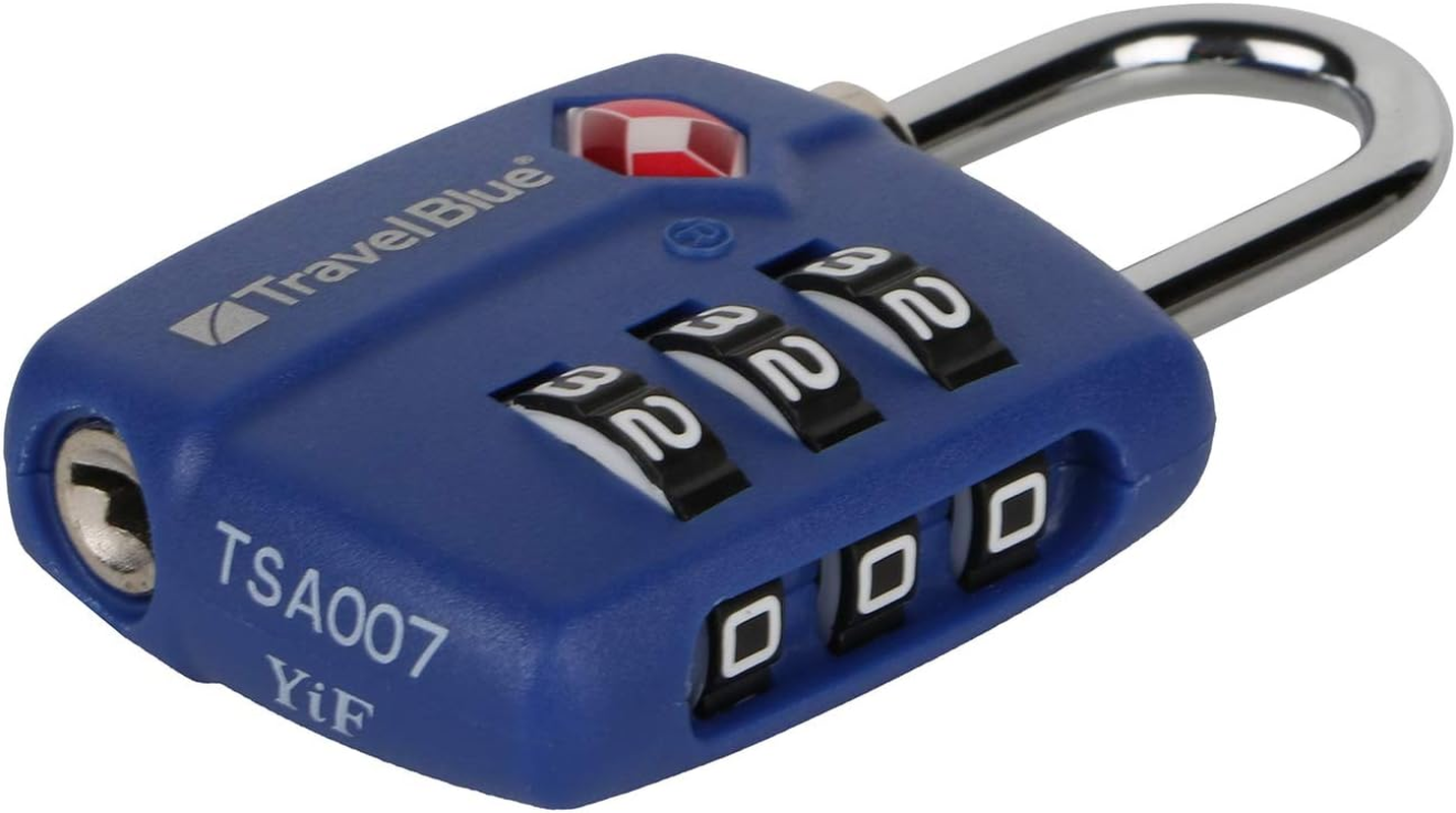 Travel Blue Combination Locks (TSA Classic, Blue, Single) image number 6