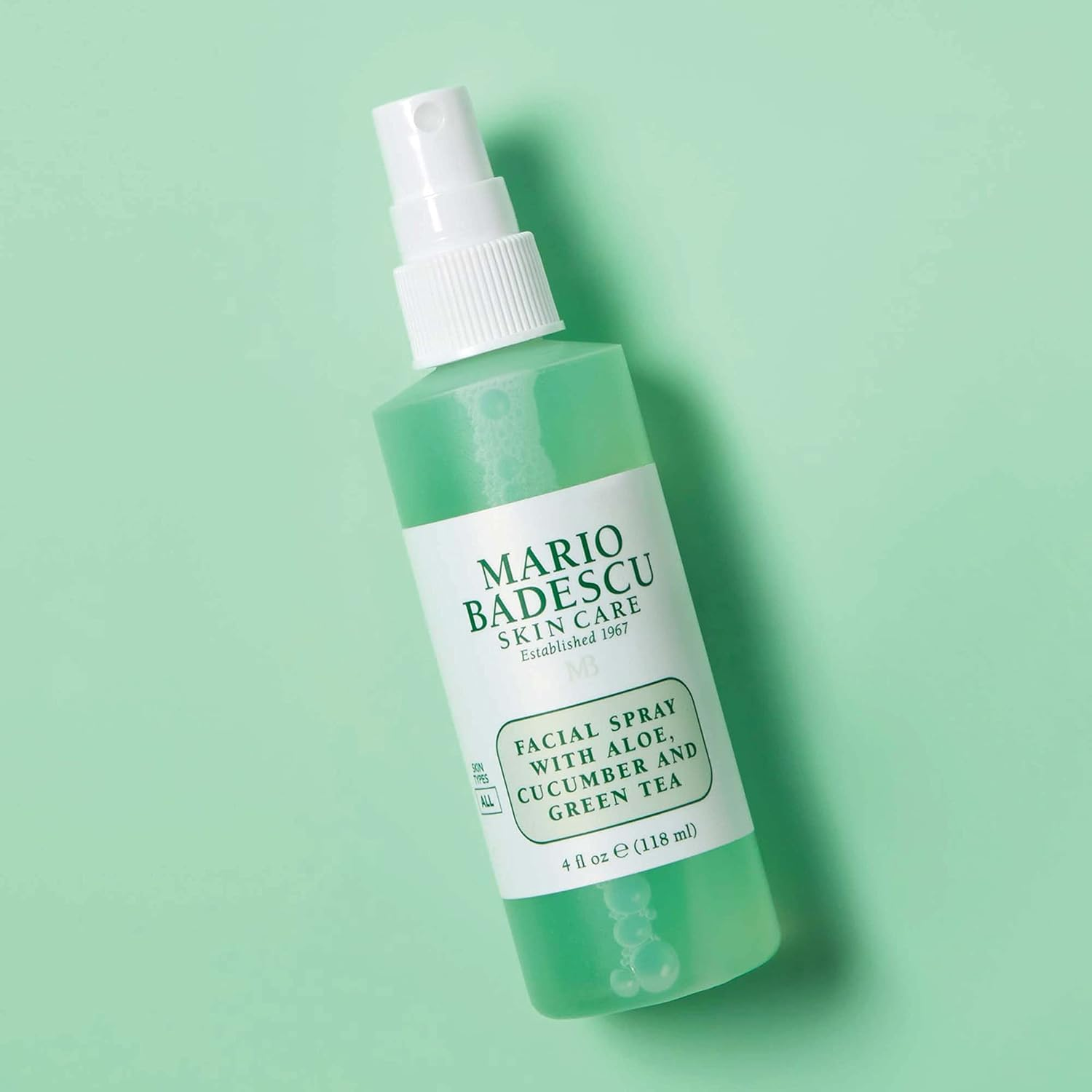 Mario Badescu Facial Spray with Aloe, Cucumber and Green Tea for All Skin Types | Face Mist That Hydrates & Invigorates | 4 Fl Oz(Pack of 2) image number 1