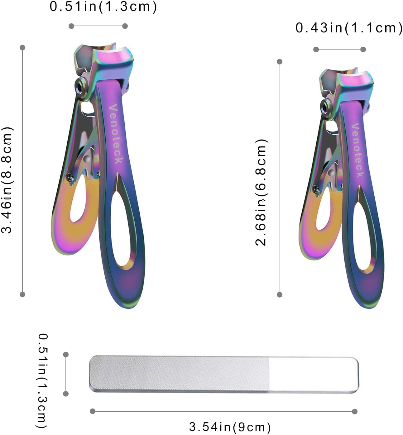 Nail Clippers for Thick Nails,Fingernail Toenail Clippers,Nail Clipper Set for Adult Men Women image number 3
