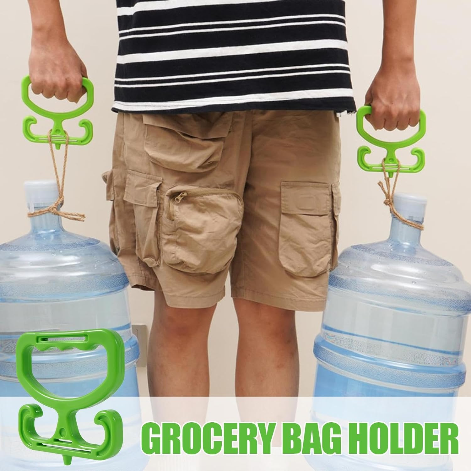 Grocery Bag Holder, Grocery Bag Carrier, Ergonomic Grocery Handle, Food Bag Carrier, Bucket Carrying Handle, Grocery Bag Handle, Grocery Bag Carrier for Hands, Food Carrying Handle, Heavy Duty Grocery