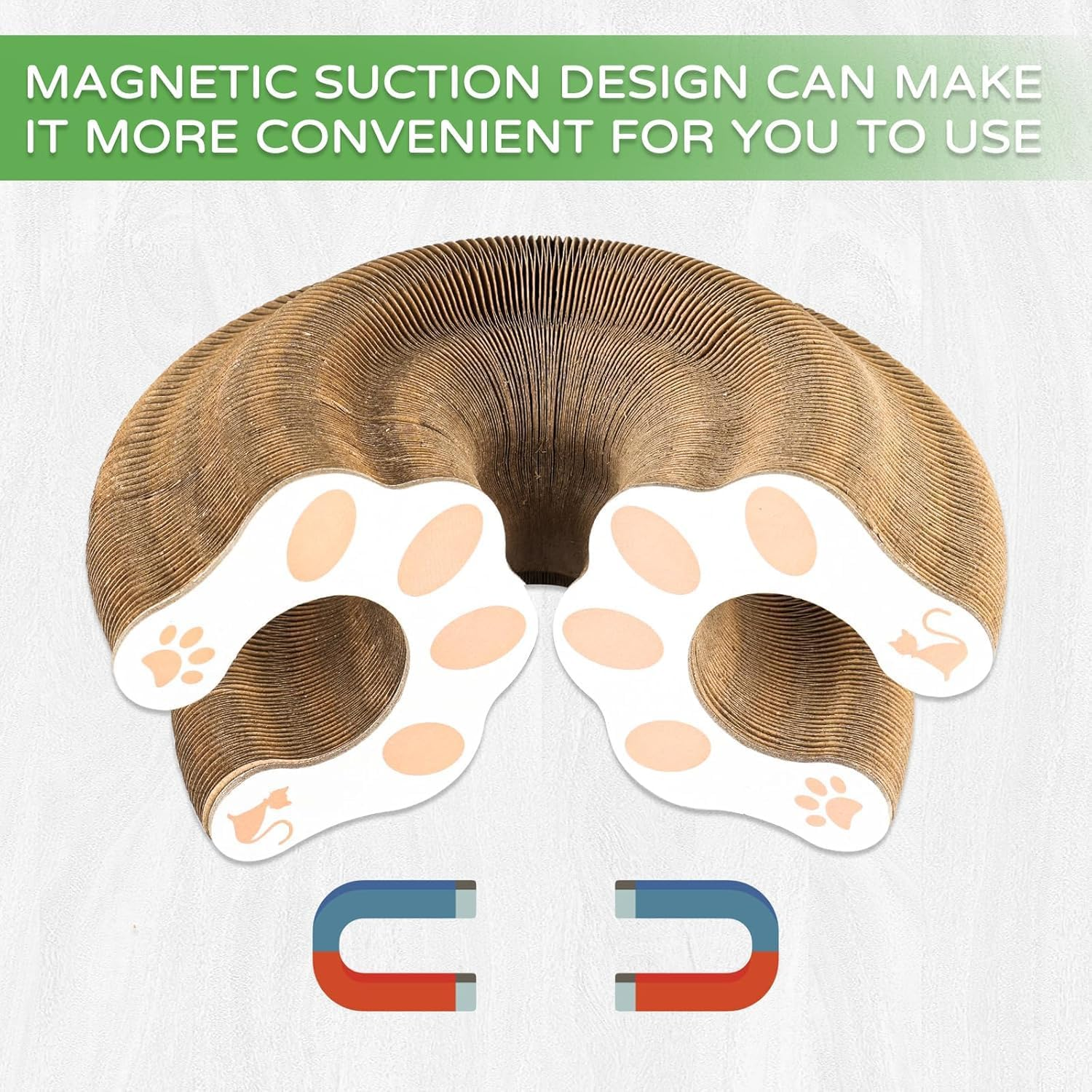 Cozioz Magic Organ Cat Scratching Board & Ball Track - Interactive Accordion Toy for Fun, Exercise, and Education