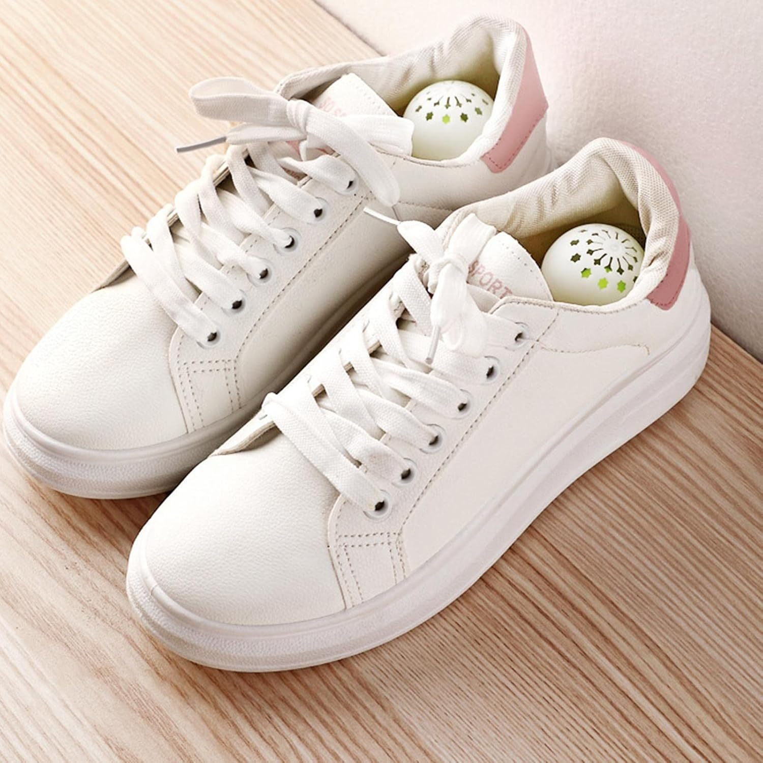 Deodorizer Balls - Shoe Fresheners - Shoe Deodorizer Balls 30 Pack - Air Freshener Sneaker Shoe Deodorizer Balls - Shoe Odour Eliminators for Shoes,Gym Bag,Drawers, for Men - Green Tea Scent image number 5