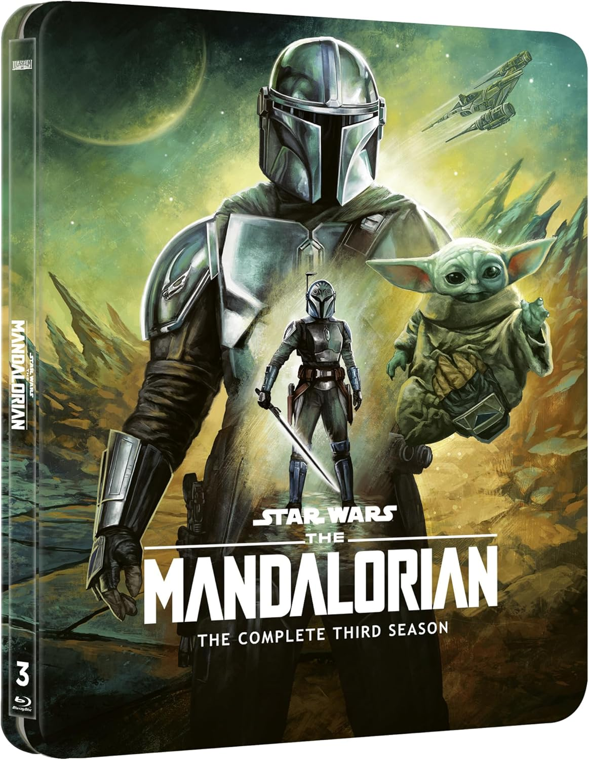 Star Wars Mandalorian Season 3 4K UHD + Blu Ray Steelbook (Disney+ Original) (Includes Artcards) [Blu-Ray] [Region Free] image number 3