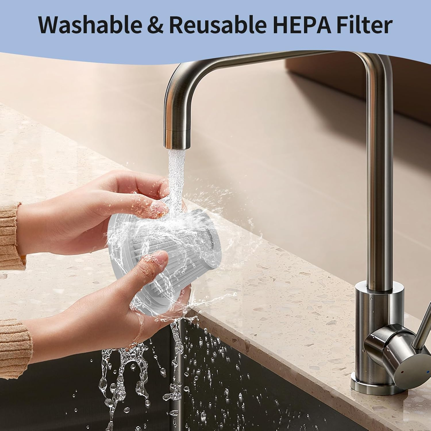 Car Vacuum Cleaner High Power 20000Pa &ndash; Cordless Handheld Mini Vacuum & Air Duster for Car Detailing, 3-Speed Brushless Motor, 6000Mah Battery, Aspiradora Para Carro, Home Office Camping