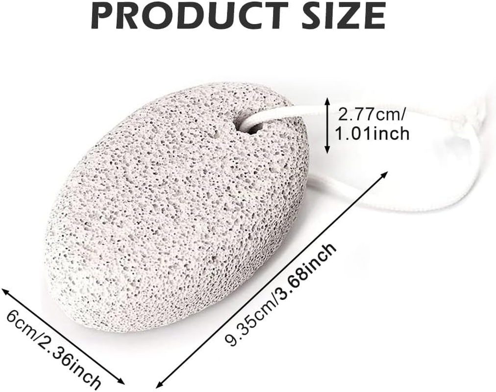 2PCS Natural Pumice Stone for Feet,Exfoliation Remove Dead Skin Pedicure Tool,Lava Pedicure Tools Hard Skin Callus Remover for Feet and Hands image number 2