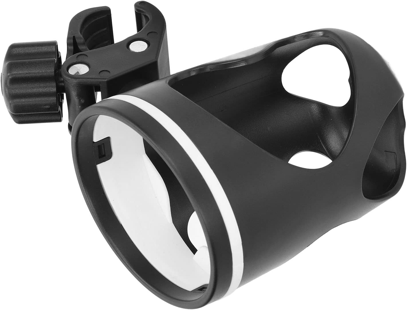 Stroller Cup Holder Universal Black ABS Plastic Rotatable Parent Bottle Holder for Baby Stroller Accessories image number 6