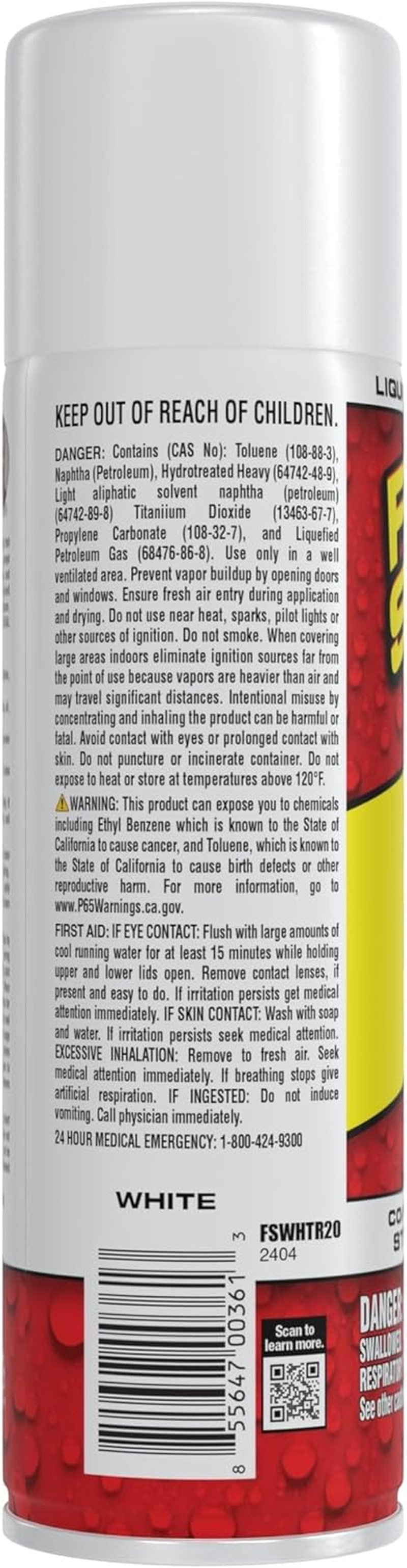 Flex Seal, 14 Oz, White, Stop Leaks Instantly, Waterproof Rubber Spray on Sealant Coating, Perfect for Gutters, Wood, RV, Campers, Roof Repair, Skylights, Windows, and More image number 4
