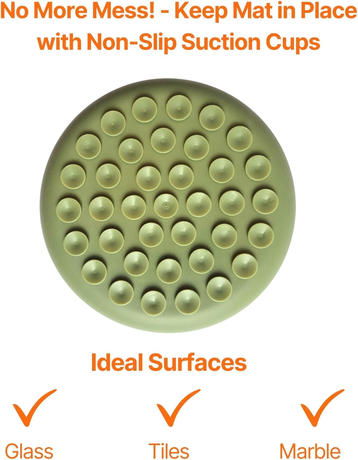Dog Lick Mat Catcher, Bathing, Shower & Groomimg Distractor, Slow Feeder Dog Bowl for Anxiety Reduction, Boredom Buster, Unique Food and Dribble Catcher Design, Suitable All Dog Sizes (Green) image number 2