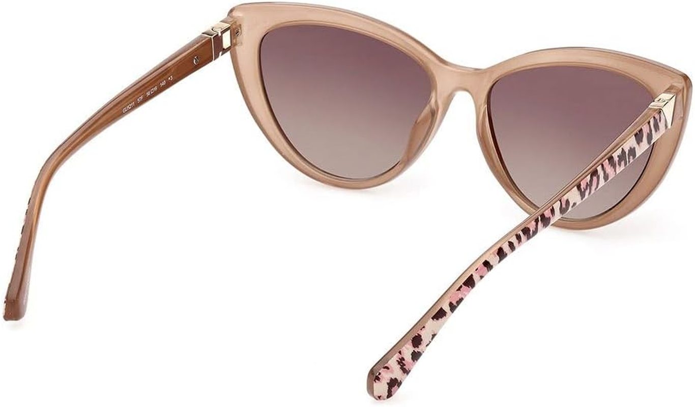 GUESS Sunglasses GU 5211 57F Shiny Beige/Gradient Brown, Shiny Beige / Gradient Brown, 56/16/140 image number 1