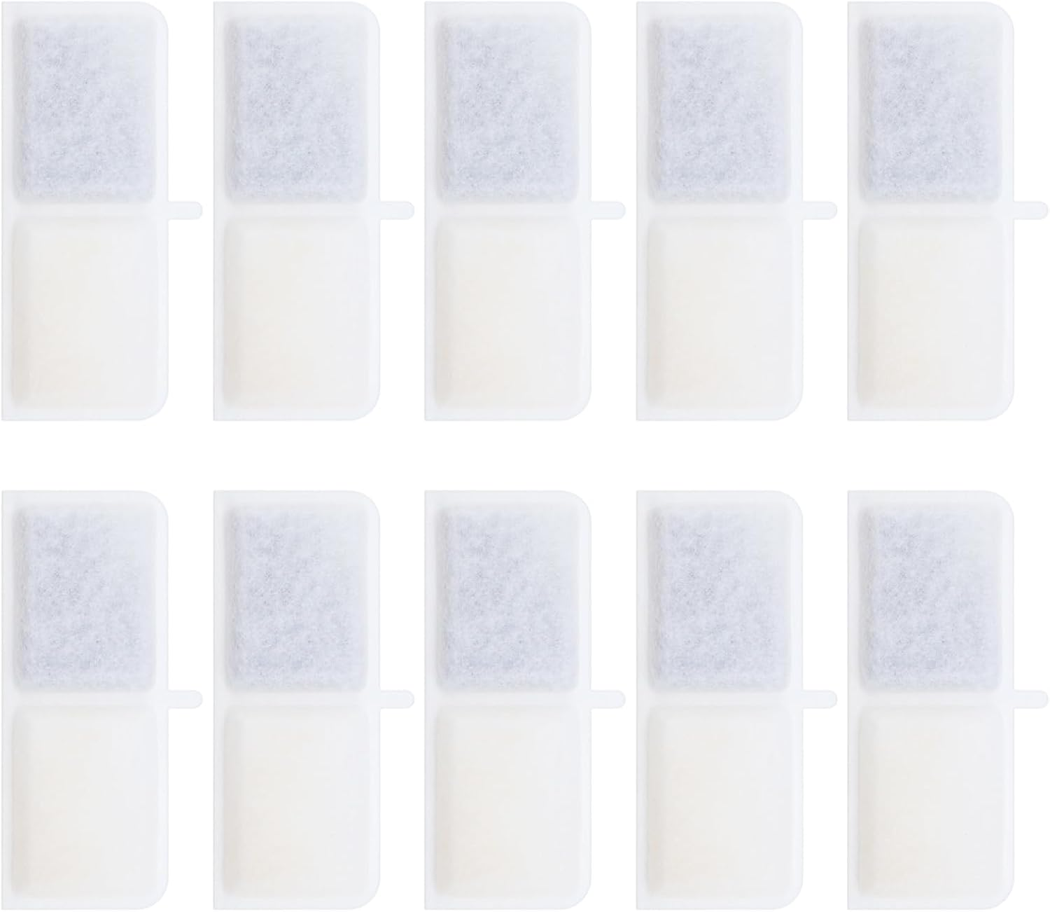 10Pcs Pet Water Dispenser Filter Element Cat Water Fountain Filters Pet Fountain Replacement Filter Compatible with 3.2L Fountain Water Dispenser image number 4