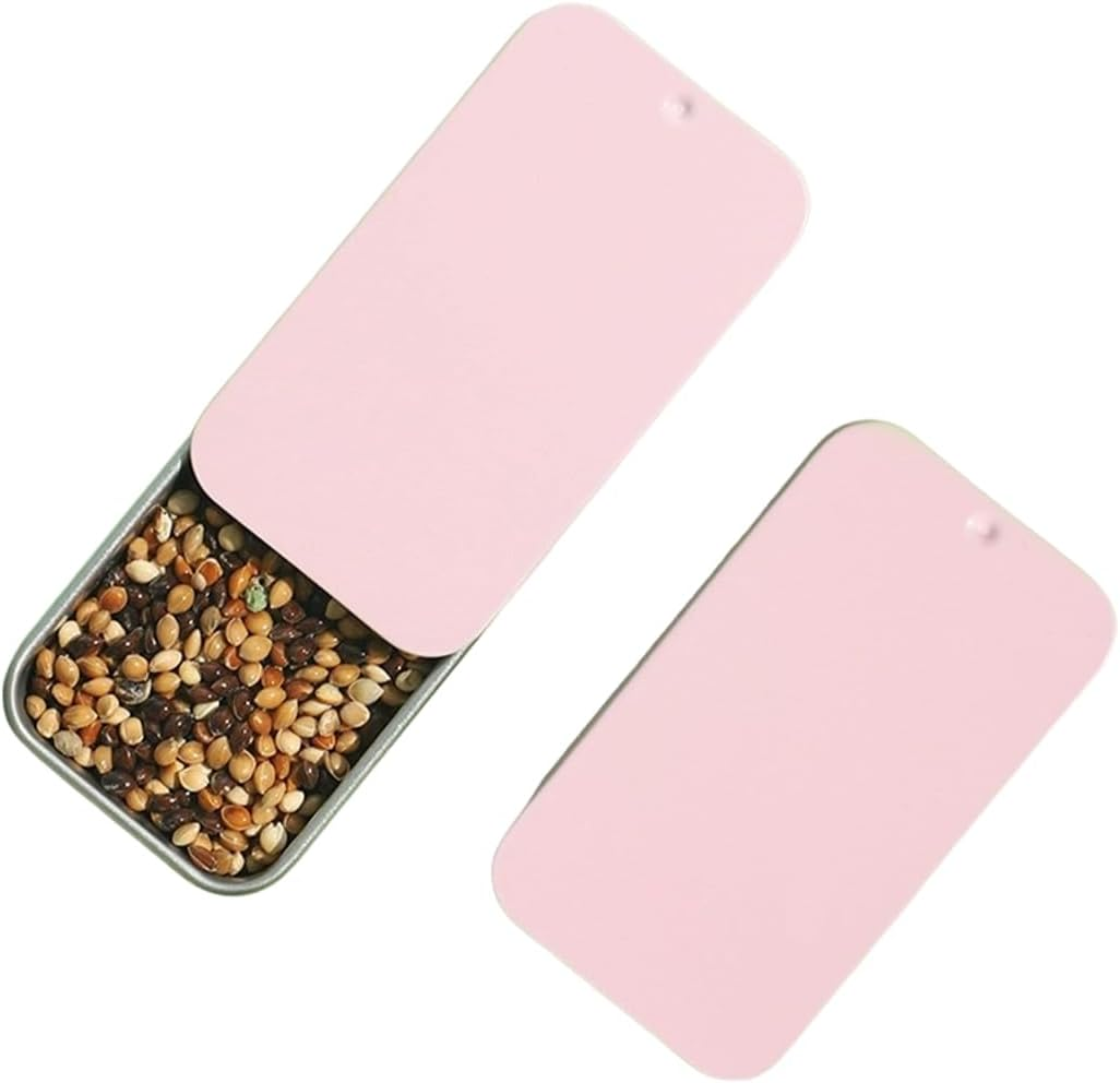 AIMALL 2 PCS Training Bird Food Box - Parrot Hands Training Feeding Tank for Tiger Skin, Peony, Xuan Feng, Bug Reward Props, Insect Box Feeder