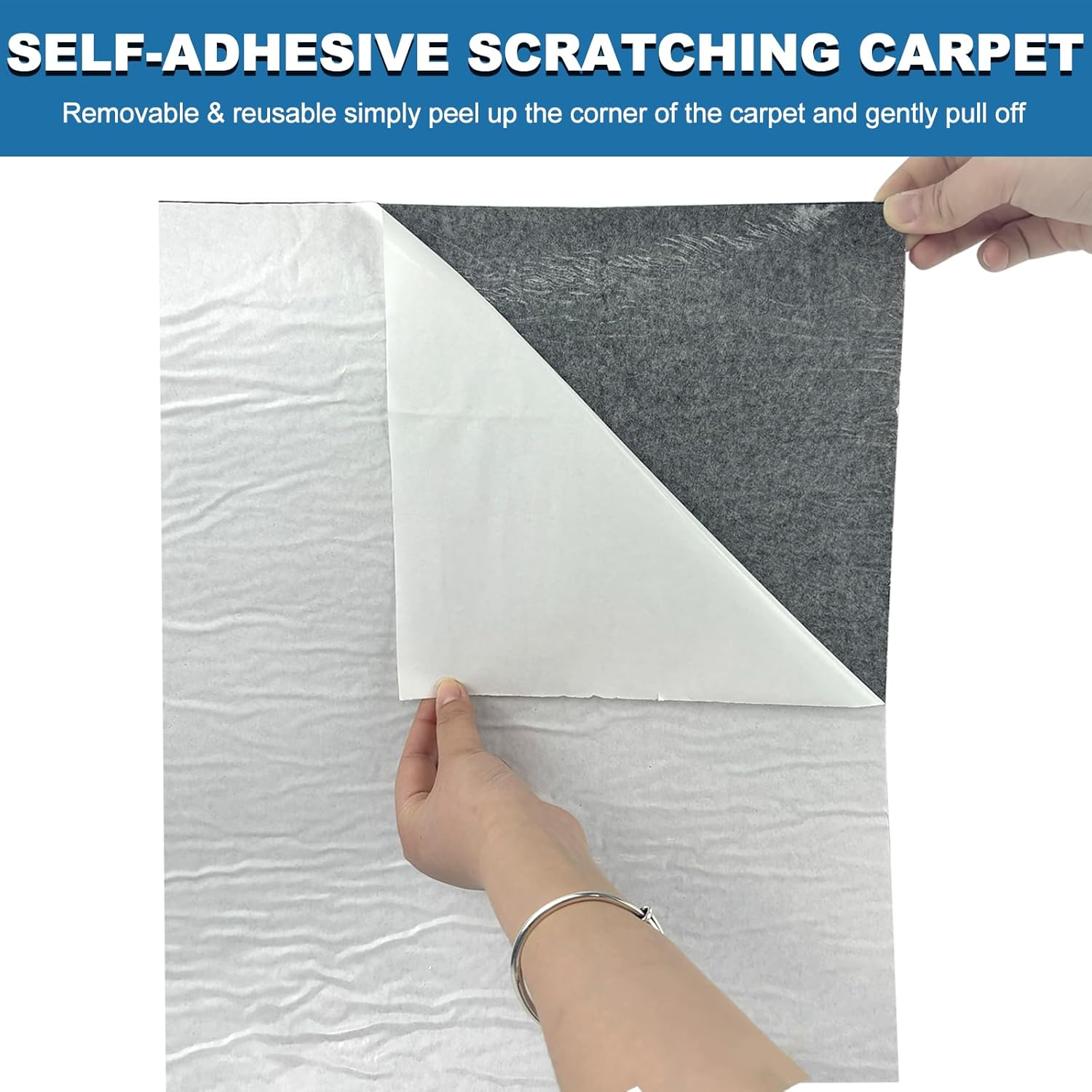 Rainmae 200 Cm X 40 Cm Self-Adhesive Trimmable Cat Scratching Mat, Cat Scratching Board, Cat Scratching Board, Cat Scratching Board, Cat Scratching Board, Cat Scratching Boards image number 1