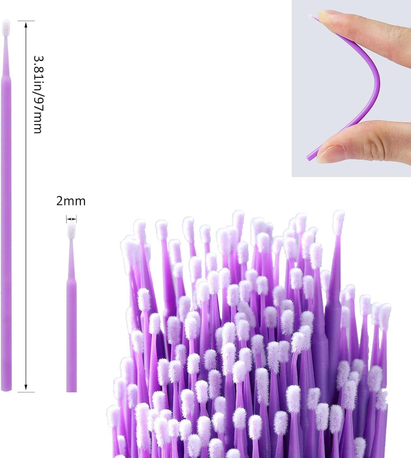 100Pcs Touch up Paint Brushes Repair Pen 0.5 Mm Gold Writer Paint Applicator Pen Detailing Fluid Writer Pen Disposable Micro Applicators for Rock Chips and Scratch Repair image number 3