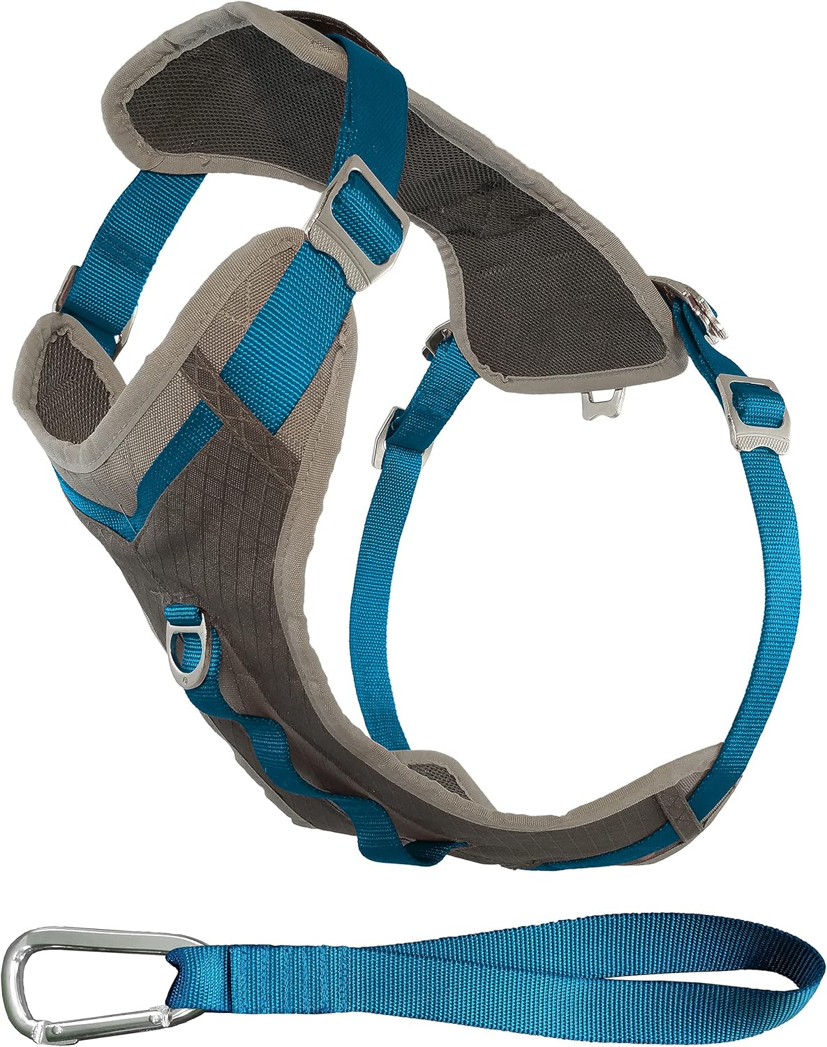 Kurgo Journey &trade; Multi-Use Dog Harness, Reflective Harness, Dog Running Harness, Dog Walking Harness, Dog Hiking Harness, Blue/Grey, Small image number 3