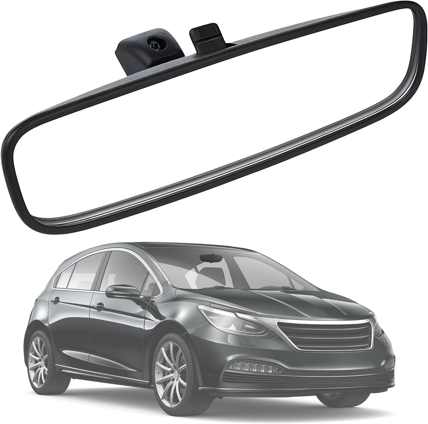 Car Rearview Mirror, Universal Interior Rearview Mirror Thickened Interior Suction Cup Rearview Mirror Assembly for 85101-3X100