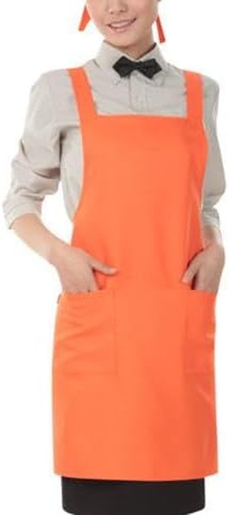 1 PCS H Style Apron with Pocket for Women, Men Large Size Comfortable, Kitchen, Home, Cooking image number 1
