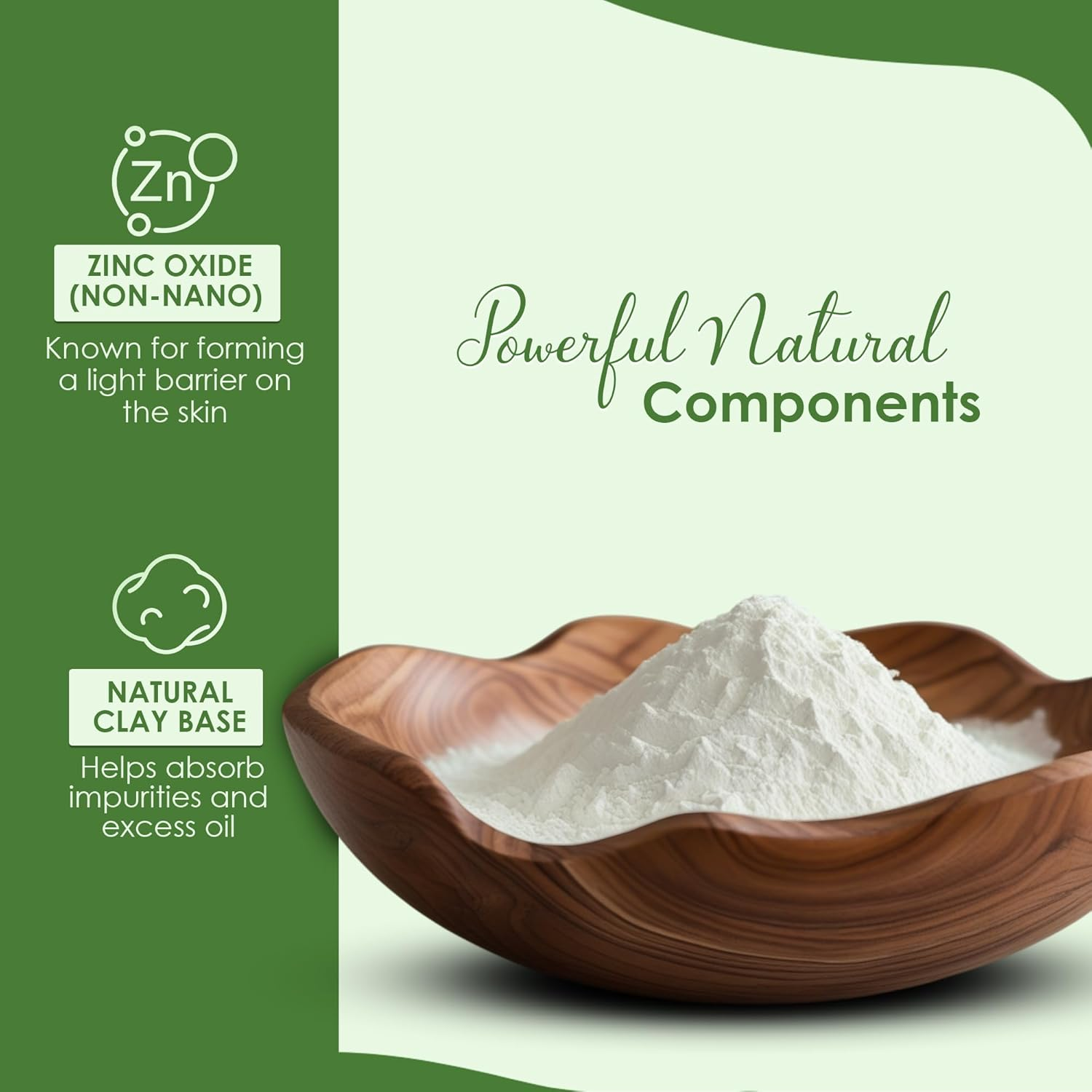 Mi Nature Zinc Oxide Powder 100G(3.5Oz) | Skin Moisturizer | Herbal Skincare | Calming and Protective Properties| Multi-Use | Natural Oil Balancer image number 5