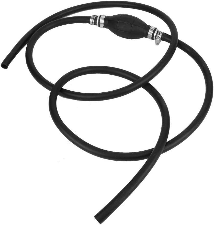 Fuel Gas Line Assembly Rubber 3/8 Inch Fuel Hose with 360 Degree Hose Clamps 193Cm Universal Line Suitable for Marine Boats Rvs Tractors and Caravans image number 5