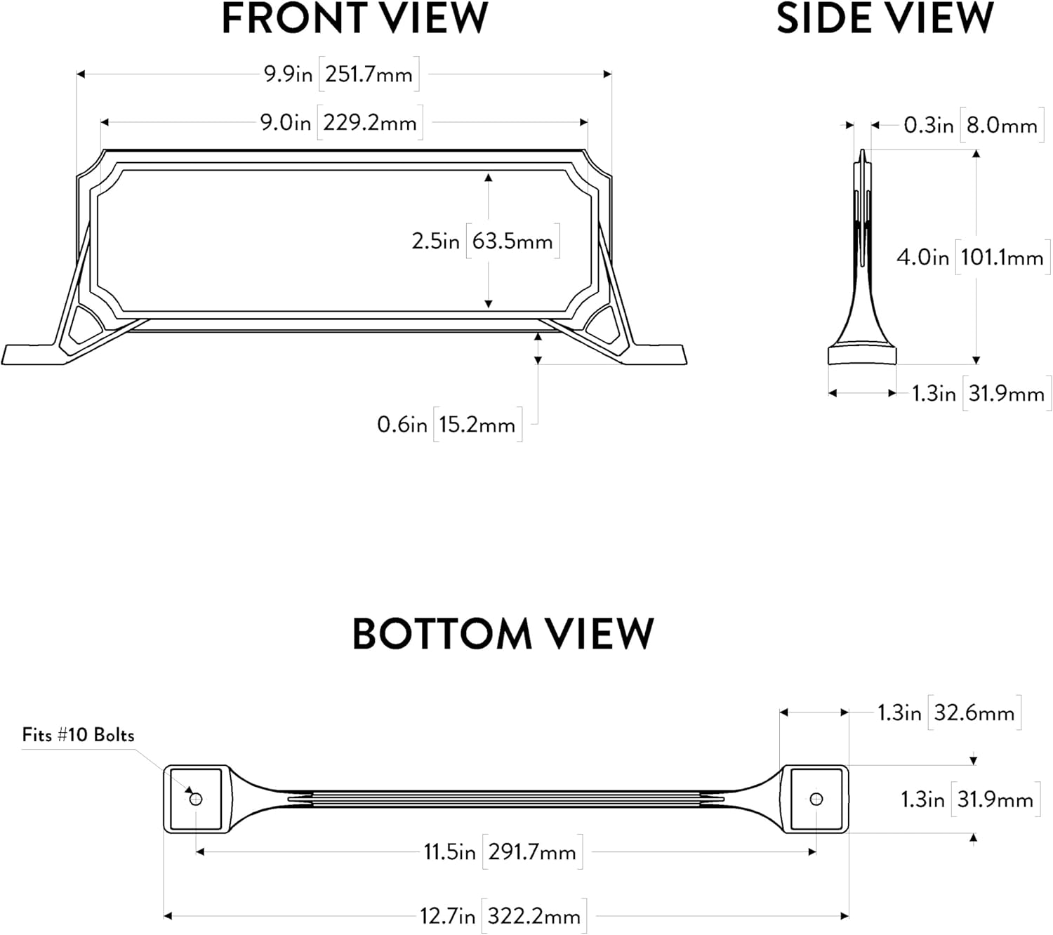 Architectural Mailboxes 3460B Manhattan Address Plaque, Small, Black