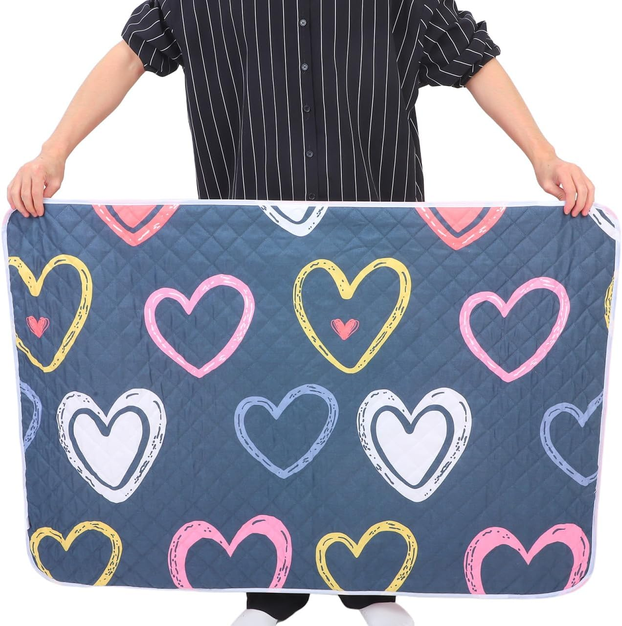 Healeved Large Reusable Bed Pad Thickened Protector for Boy Girl Adults Elderly Washable Comfortable Barrier against Bed Wetting image number 3