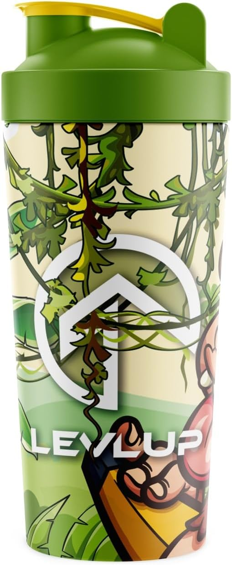 Levlup Hero Shaker Bottle, Crazy Monkey, 600 Ml Capacity