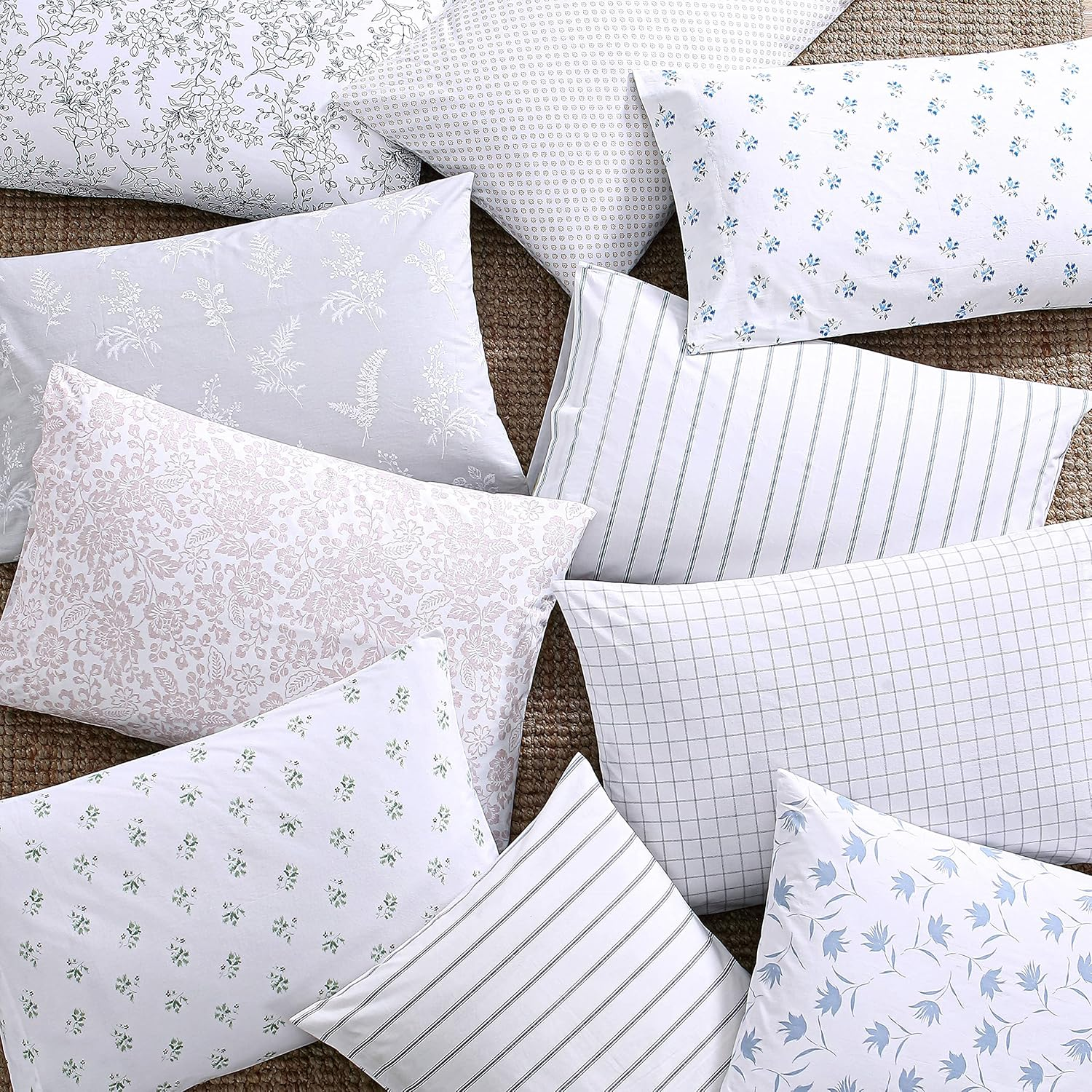 Stone Cottage - Twin Sheets, Cotton Percale Bedding Set, Crisp & Cool Home Decor (Millstone, Twin) image number 2