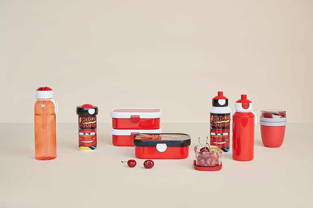 Mepal - Pop-Up Campus Water Bottle - Water Bottle - Leak-Proof Bottle for School - Reusable - BPA Free & Dishwasher Safe - 400 Ml - Cars - Avengers image number 6