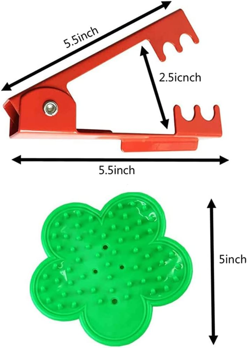 2 Pcs Thorn Leaf Stripper Professional Rose Leaf Thorn Stripper Kit Stripping Tool Thorn Remover for Rose Flower Floral Arrangement(Red) image number 2