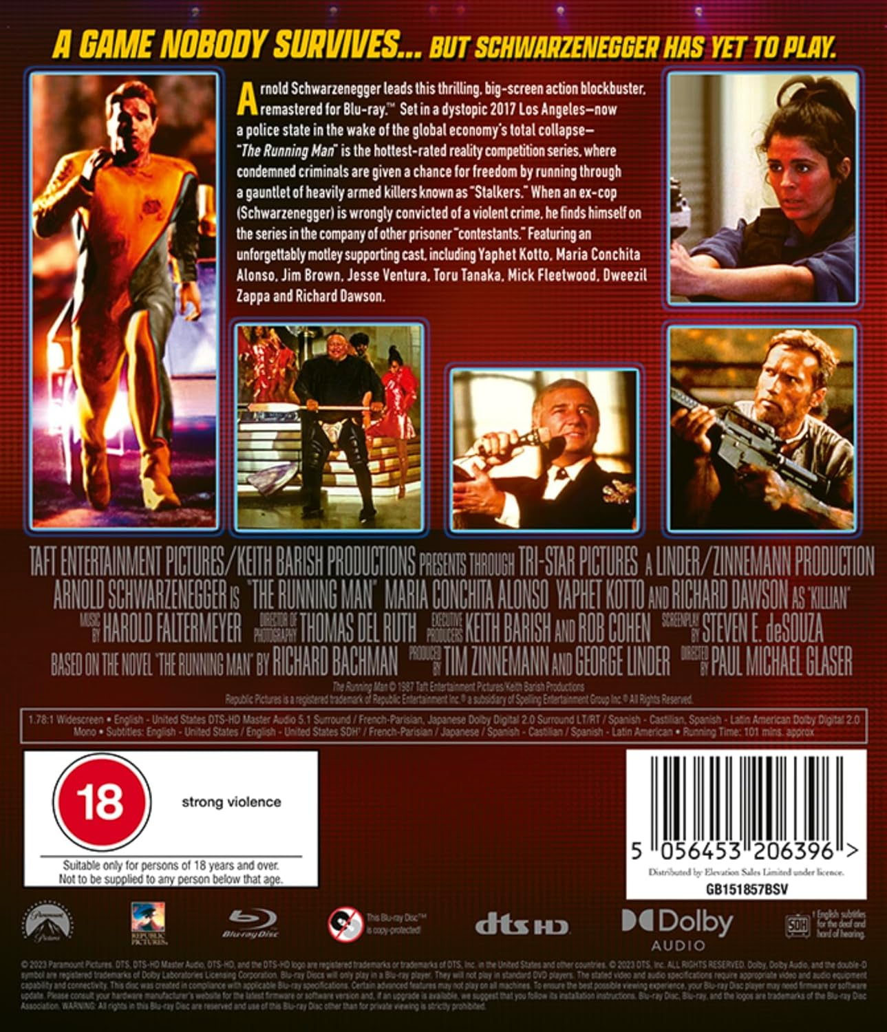 The Running Man [Blu-Ray] [Region a & B & C]