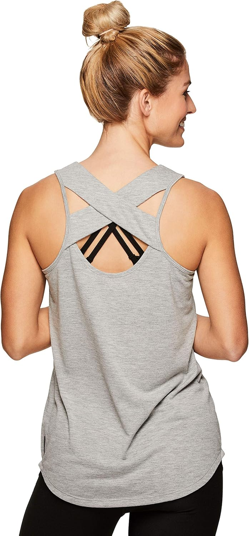RBX Active Women'S Back Detail Yoga Tank Top