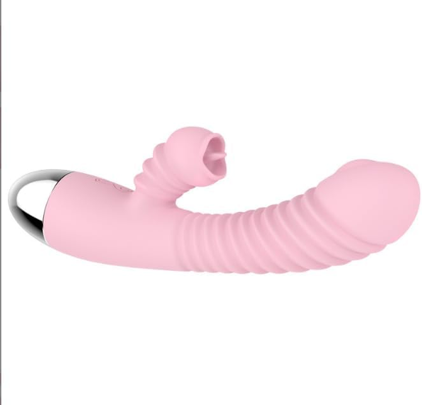 Vibrating and Heating G-Spot Female Masturbator Vibrating Massage Stick Strong Vibration Silent 10 Modes Strong Stick Portable Soft Silicone Ball Close-Fitting Bullet Massage Pleasure Electric Waterproof Setting Sexy Masturbation Female Vibrator Passion Fish Tongue Licking Heating Vibrator Charging Design Intelligent Variable Frequency Silicone Jumping Egg Adult Products (Pink) image number 6