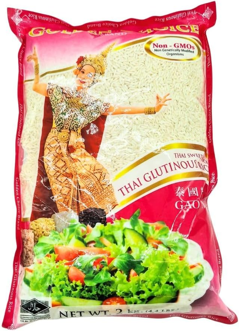 Golden Choice Thai White Glutinous Rice 2Kg image number 1
