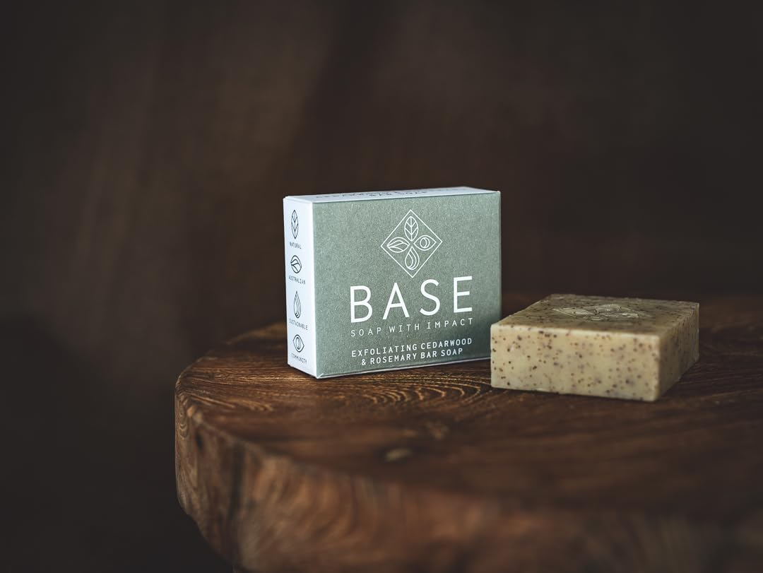 Base - Soap with Impact - Cedarwood Rosemary Soap Bar, 132G Pack of 10 image number 5