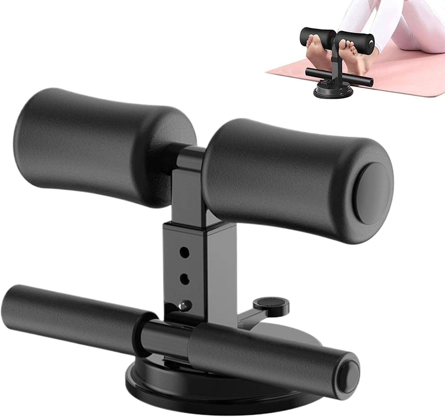 Sit-Up Bar Floor Exercise Stand | Multifunctional Adjustable Sit up Exercise Assistance Device | Portable Ab Training Auxiliary Device for Vest Line Exerciseworkout Work Yoga Home Gym Travel Indoor O