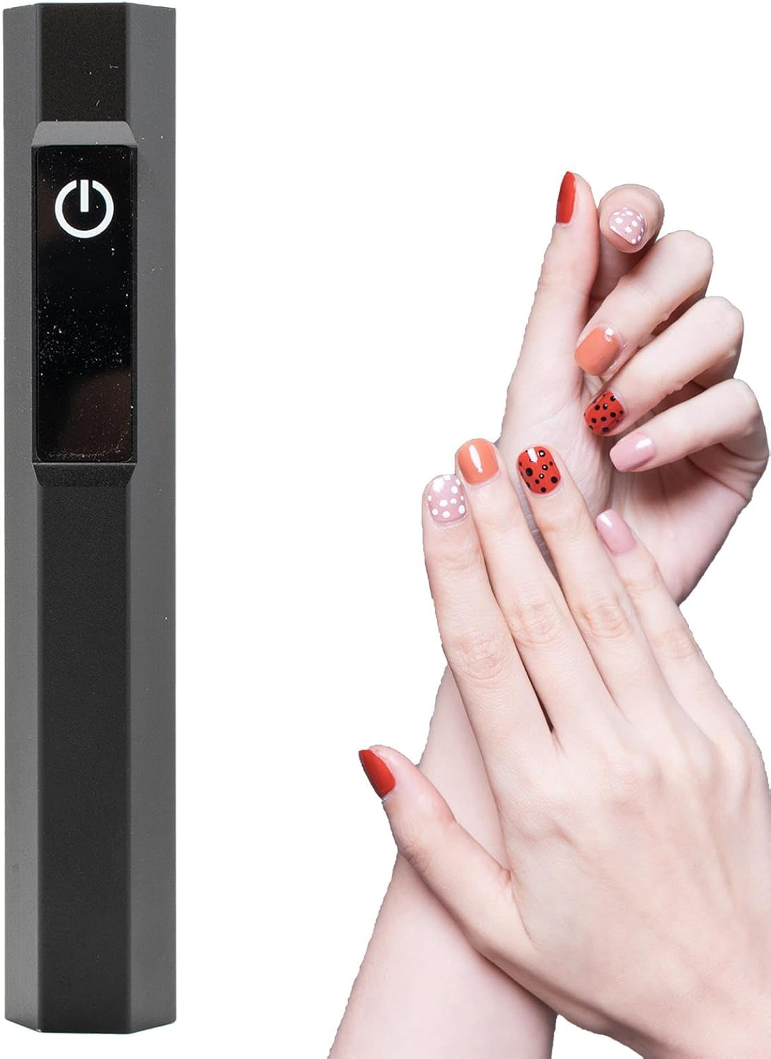 Lamp for Nails - Nail Uv Lamp | Nail Gel | Portable Manicure Device for Beginners | Led | Wireless Flash with LED Display, 2 Timing Modes | Dryer for Toenail Home Salon image number 3