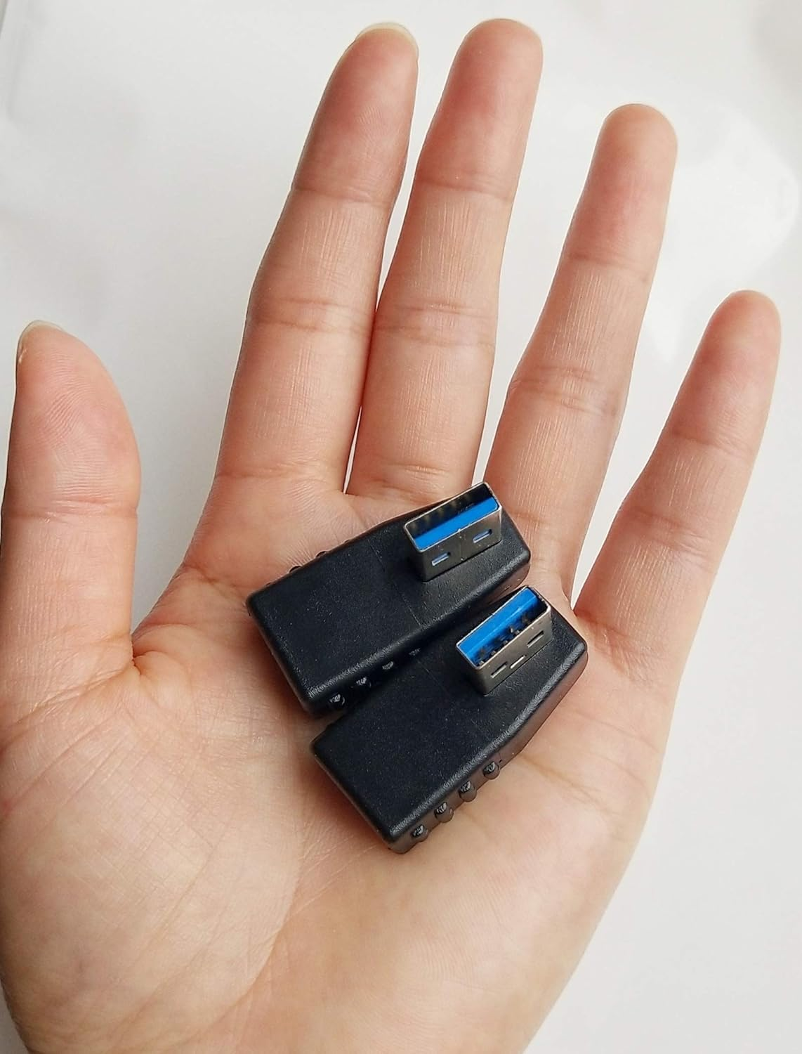 USB 3.0 Male to Female 90 Degree Right Angle Extension Adapter USB Leftward and Rightward Connector - Upward And Downward image number 4