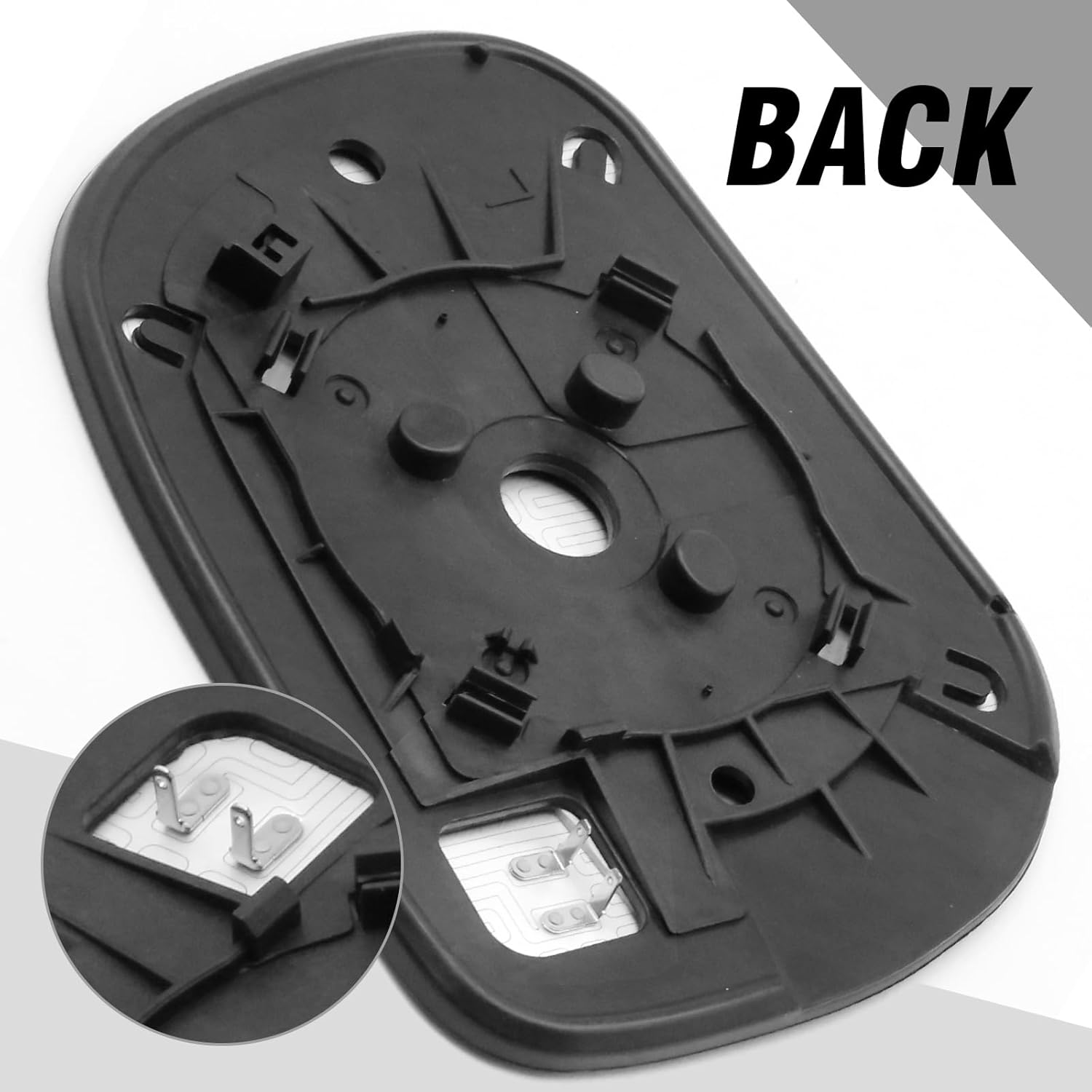 SYOWADA Left Passenger Side Mirror Glass, Replacement for Toyota RAV 4 RAV4 2006 2007 2008 2009 2010 2011 2012 image number 2