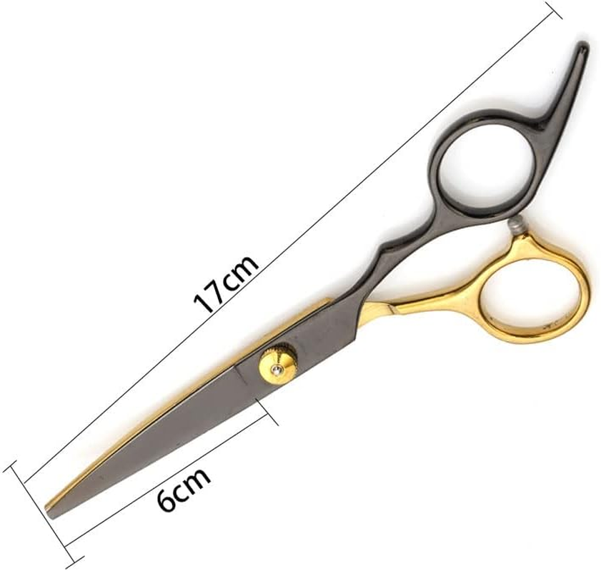 Frafuo Professional Hair Cutting Scissors Set Barber Thinning Scissors Hairdressing Shears Stainless Steel Hair Cutting Shears Set with Cape Clips Comb for Barber Salon and Home image number 4