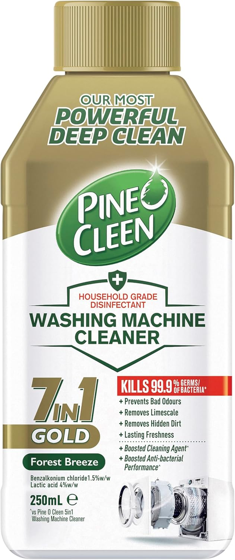 Pine O Cleen Gold 7In1 Washing Machine Cleaner 250 Ml image number 3